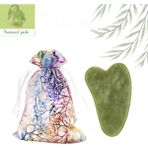 2Danlu Pıc Olarak Set Gül Kuvars Tozu Kristal Yeşim Rulo Masaj Spa Doğal Pembe El Yapımı Gua Sha Taş Yüz Güzellik Cihazı Yüz Cilt Bakımı Aracı (Yurt Dışından)