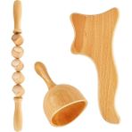 2Danlu Set D-3pcs Ahşap Terapi Masaj Aletleri Lenfatik Drenaj Masajı Anti Selülit Fasyal Masaj Rulo Sopa Kas Sırt Bacak Ağrısı Giderici (Yurt Dışından)