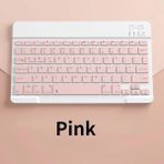 2Guoyang 10 Inç Pembe iPad Bluetooth Kablosuz Klavye Şarj Edilebilir Dilsiz Ultra Ince Mini Android Ios Windows Telefon Tablet Için Uygun (Yurt Dışından) - Tablet Stands - Renkli