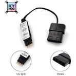 2Guoyang 12V4PIN-MOLEX Argb Manuel Denetleyici 5V3PIN Molex Güç Kaynağına Sata Dönüştürücü Işık Arayüzü Ayarlayın 12V4PIN Adaptörü Rgb Aura Pc Mod (Yurt Dışından)