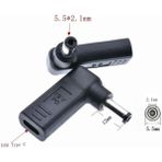 2Guoyang 5521 Diğer Pd Parodi Adaptör Tak Dönüştürücü USB Tip C Dişi 7.4x5.0mm 4.5x3.0mm 5.5x2.5mm Erkek Dizüstü Bilgisayar Dc Çıkış Jak Konnektörü (Yurt Dışından)