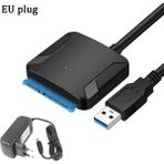 2Guoyang Ab Tak ile 40 cm USB 3.0 Sata 3 Adaptör Dönüştürücü Kablo Usb3.0 Sabit Disk Dönüştürücü Kablo Samsung Seagate Wd 2.5 3.5 HDD SSD Adaptörü (Yurt Dışından)