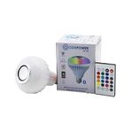 2IN1-KUMANDALI RGB LED AMPUL - BLUETOOTH HOPARLÖR MÜZİK ÇALAR LED-7W - HOPARLÖR-3W (5264)
