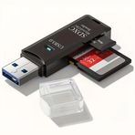 2in1 Usb 3.0 Micro Sd Hafıza Kartı - Tf Kart Okuyucu Hub Adaptör Veri Aktarıcı (5047)