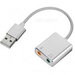2in1 USB den Mikrofon ve Kulaklık Çevirici 7.1 Dönüştürücü