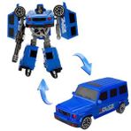 2in1 Warrior Arabaya Dönüşebilen Robot - Fast Flame - Mavi