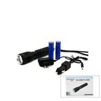 2IN1 ZOOMLU EL FENERİ - COB LED FİŞ - ÇAKMAK ŞARJLI METAL KASA 17CM 3000 LUMEN (4604)