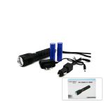 2In1 Zoomlu El Feneri - Cob Led Fiş - Çakmak Şarjlı Metal Kasa 17Cm 3000 Lumen (4915)