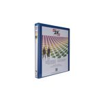 2K 03-4D-M 4 Halka D Mekanizmalı Klasör Kutu İçi, Mavi, 3 Cm, 16 Adet