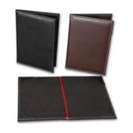 2K 4020-K 15x23 cm Kahve Suni Deri Menü Kabı