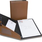 2K 501-8 Sekreterlik/Sekreter Tablası/Sekreter Notluğu A4 Suni Deri Notluk Dosyası, Taba, A4