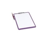 2K Kapaksız Sekreterlik A4 100 Yaprak Kapasiteli Rainbow Clip Board Vegan 23x33 cm. LİLA