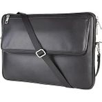 2K S.deri Laptop Çantası,Tablet Çantası,13.3'' Inç,Vegan,Omuz Valiz Askılı,Aksesuar Evrak Cepli,24 * 34 * 2 Cm.,Siyah