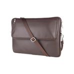 2K S.Deri Laptop Çantası,Tablet Çantası,13.3'' inç,Vegan,Omuz ve Valiz Askılı,Aksesuar ve Evrak Cepli,24*34*2 cm.,Kahver