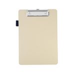 2K Sekreterlik,A5 Küçük Boy,Kapaksız,A5 Clipboard Vegan Suni Deri,17,5x24,5 cm.,Bej