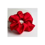 2K1A ACCESSOIRE 50'li Kadın Kına Ve Nişan Düğün Için Lastikli Simit Kırmızı Scrunchie Saç Toka Set