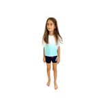 2kids2mom Batik Desenli Saf Pamuk Kumaştan Kız Çocuk Crop Tshirt Mavi 11-12 Yaş