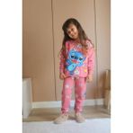2kids2mom Kız Çocuk Pamuk Alt Üst Takım Kalıp - Şeker Pembe - 5 - 6 Yaş