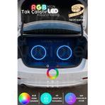 2’li 16cm RGB Neon Hoparlör Kapağı | Uzaktan Kumandalı 3 Renk LED Efektli Midrange Aydınlatma Seti