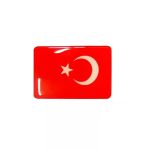2'Li 3D Türk Bayrağı Sticker Seti