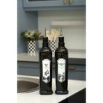 2'li 750 ml Yağdanlık Sosluk Sirkelik Zeytinyağı Şişesi Sağlıklı Koyu Cam Damlatmaz Kapak