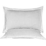 2li Açık Gri Pamuk Saten Oxford Yastık Kılıfı 50X70 cm