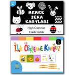 2li Bebek Zeka Kartları ve Öğrenme Kartları Ilk 96 Sözcük Zeka Oyun Kartları