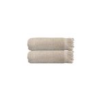 2'li Bej Jelena Banyo Havlusu-70x140 Cm, 490 Gr, %100pamuk, Spa Ve Otel Havlusu, Günlük Kullanıma Uy