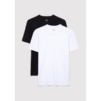 2li Bisiklet Yaka Erkek Basic Tişört Fitted/Vücuda Oturan Kesim 0611286-620 Beyaz-620 M