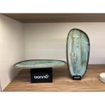 2’li büyük tabak / servis / sunum / meze tabağı 36 cm Bonna Madera Mint Vago platter