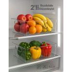 2'Li Buzdolabı İçi Düzenleyici Saklama Organizeri Bpa Free Düzenleyici Darbeye Dayanıklı 28X19x9 Cm