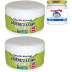 2li Çörek Otu Kremi Büyük Xlboy 200 ml Green + 50 ml Snow Kitten Krem / Diz Dirsek Iskelet Sırt Bel Kas Agrilarina Masaj Seti - 2ye1
