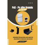 2’li Fırsat Ps5 ve Ps5 Slim Duvar Standı ve Joystick Konsol Tutacağı - Playstation 5 Standı - Siyah