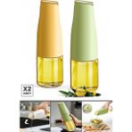 2li Fonksiyonlu Cam Yağdanlık 500ML Yerçekimi Otomatik Kapak Still Damlatmayan Ağızlı Yağlık Sosluk - 500 ml