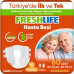 2'li Freshlife Small Bel Bantlı Yetişkin Hasta Bezi 30x2 (60 Adet) - Beyaz