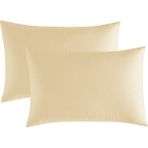 2li Gold Pamuk Saten Yastık Kılıfı 50X70 cm - Altın