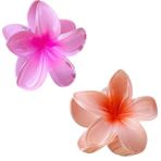 2'Li Kadin Lotus Sac Tokasi 8Cm. ( Pembe - Somon)