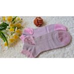 2'li Kadın Parlak Simli Çorap - Pembe - Açık Pembe - 36 - 40