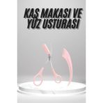 2'li Kaş Bakım Seti Taraklı Kaş Makası ve Kaş Usturası Kaş Şekillendirici - Lisinya