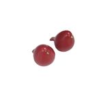 2’li Kırmızı Polyester Kuş Biblo Seti Dekoratif Masa Raf Objesi (7,5cm Çap, 8,5cm Yükseklik)