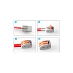 2li Kolay Kablo Tel Birleştirici Konnektör Vidasız Klemens 250v 32a 1mm/4mm Elektrik Kablo Bağlantı DVM.101.042