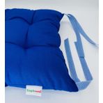 2li Kombin Kare Sandalye Minderi Sırt Dayamalı Mavi Minder Mutfak Sandalye Minderleri 40x40 Cm