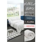 2'li Microfiber Beyaz Yorgan Çift Kişilik