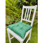 2li Minder Set Yeşil Renk Sandalye Minderi 40x40 Cm Sırt Minderi Silikon Elyaflı Lüx Minder