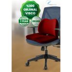 2’li Ortopedik Minder Takımı | Bel ve Kalça Desteği, Ev Ofis Uyumlu - 53 x 37 cm - Bordo