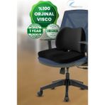 2’li Ortopedik Minder Takımı | Bel ve Kalça Desteği, Ev Ofis Uyumlu - 53 x 37 cm - Siyah