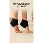 2'Li Ortopedik Silikon Tabanlı Topuk Dikeni Destek Çorap Seti