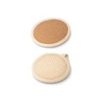 2’li Paket Bambu Duş Lifi, Tek Yüzeyli Oval Askılı Banyo Lifleri, Hassas Ciltler İçin Doğal Vücut Temizleme, Nazik Peeling ve Masaj Etkili Banyo Aksesuarı