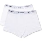 2'li Paket Basic Modal Erkek Boxer Beyaz/Beyaz - XL