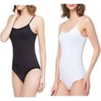 2'li Paket Ip Askılı Kadın Çıtçıtlı Body - M - Siyah - Beyaz